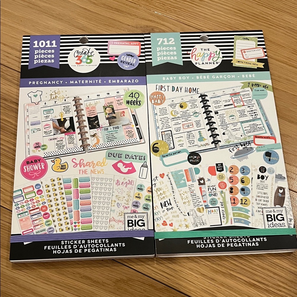 Happy Planner Stickers - Baby Boy & Pregnancy